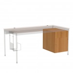Schreibtischunterbau, 58 cm hoch, 44x60 cm (B/T), zur Montage rechts, 